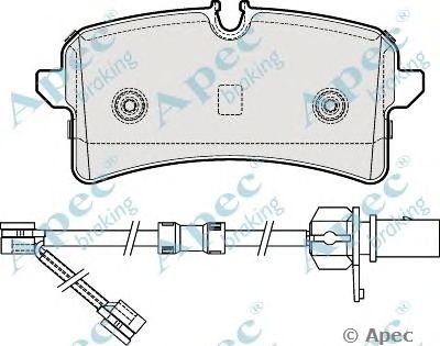 APEC BRAKING pad1939 -  Комплект тормозных колодок, дисковый тормоз